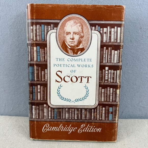 Cambridge Edition Other - Vintage 1900 Complete Poetical Works Sir Walter Scott‎ Cambridge Edition DJ